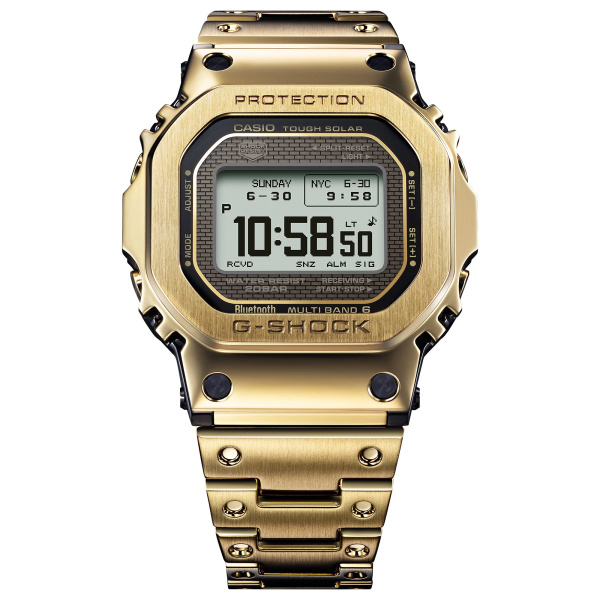 Montre Casio G-Shock GMW-BZ5000 Full Metal 43,6 mm Tough Solar Radio-pilotée Bluetooth Écran MIP Doré
