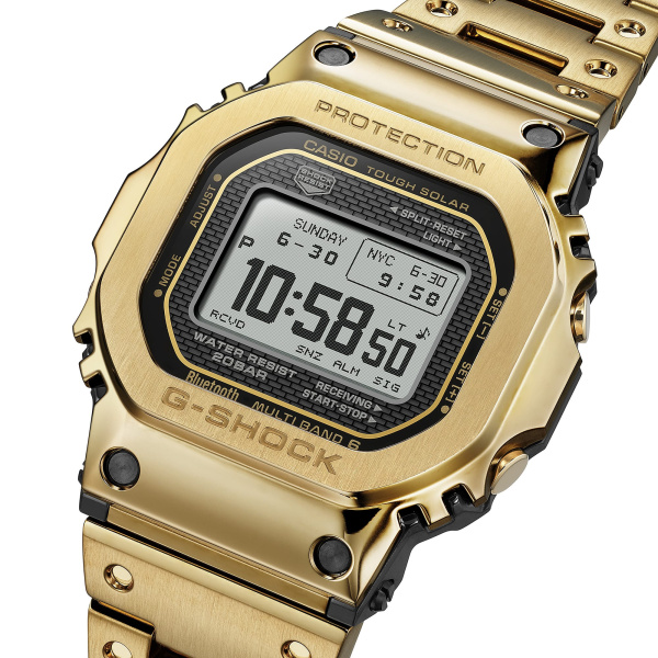 Montre Casio G-Shock GMW-BZ5000 Full Metal 43,6 mm Tough Solar Radio-pilotée Bluetooth Écran MIP Doré