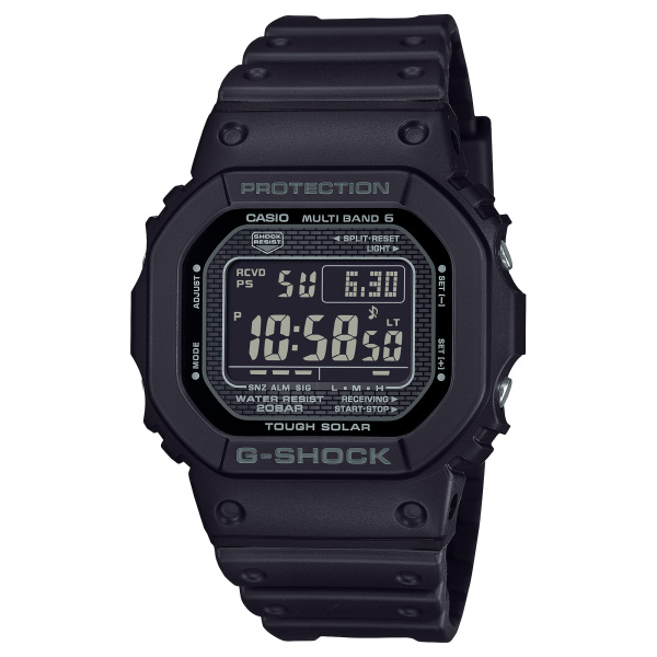 Montre Casio G-Shock GW-5000 42,8 mm Tough Solar Radio-pilotée Numérique Noir Bracelet Résine