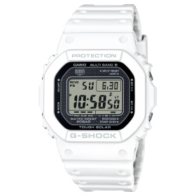 Montre Casio G-Shock GW-5000 42,8 mm Tough Solar Radio-pilotée Numérique Blanc Bracelet Résine