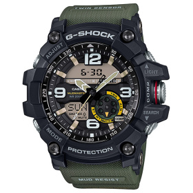 Montre Casio G-Shock Mudmaster GG-1000 55,3 mm Quartz Boussole Bracelet Résine Vert