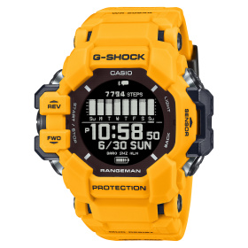 Montre Casio G-Shock Rangeman GPR-H1000 53,2 mm GPS Cardiofréquencemètre Bracelet Résine Jaune