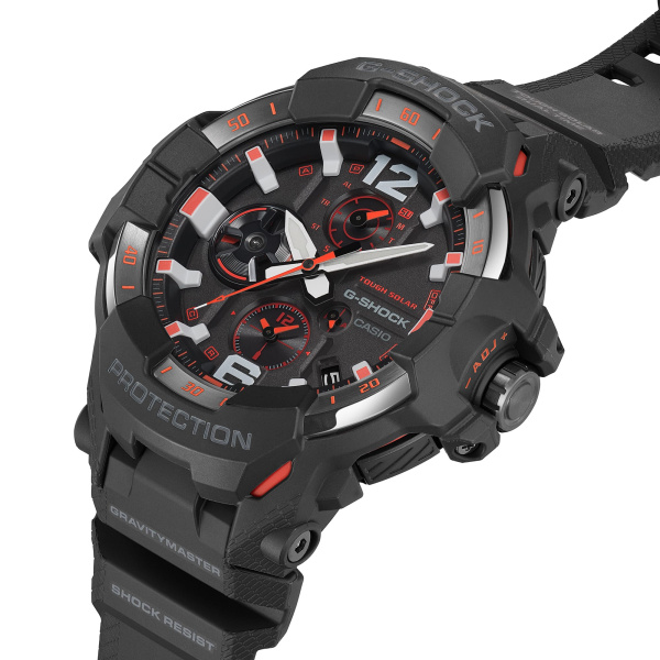 Montre Casio G-Shock Gravitymaster GR-B300 54,7 mm Solaire Bluetooth Cadran Gris Bracelet Résine Noir