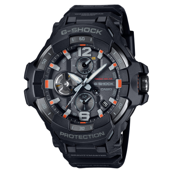 Montre Casio G-Shock Gravitymaster GR-B300EC 54,7 mm Solaire Bluetooth Cadran Noir Bracelet Résine Noir