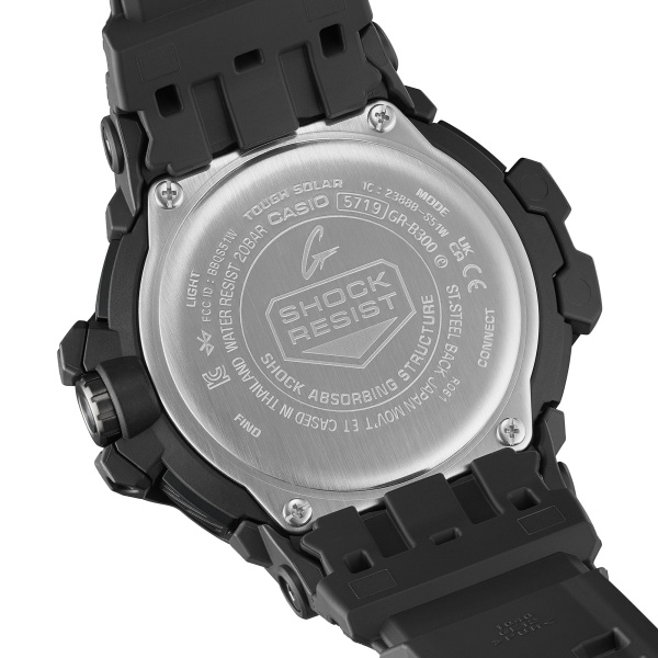 Montre Casio G-Shock Gravitymaster GR-B300EC 54,7 mm Solaire Bluetooth Cadran Noir Bracelet Résine Noir