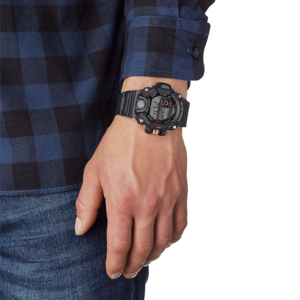 Montre Casio G-Shock Rangeman GW-9400 53,5 mm Solaire Radio-pilotée Triple Capteur Noir