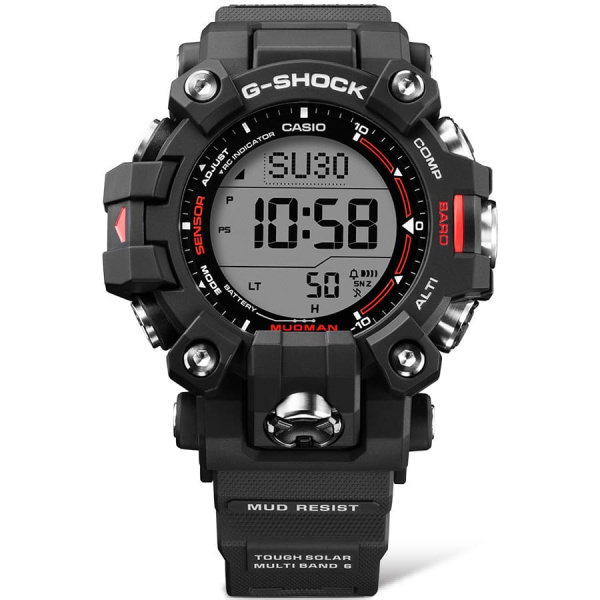 Montre Casio G-Shock Mudman GW-9500 52,7 mm Solaire Radio-pilotée Triple Capteur Noir