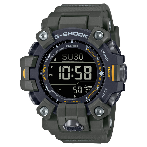 Montre Casio G-Shock Mudman GW-9500 52,7 mm Solaire Radio-pilotée Écran Négatif Bracelet Vert