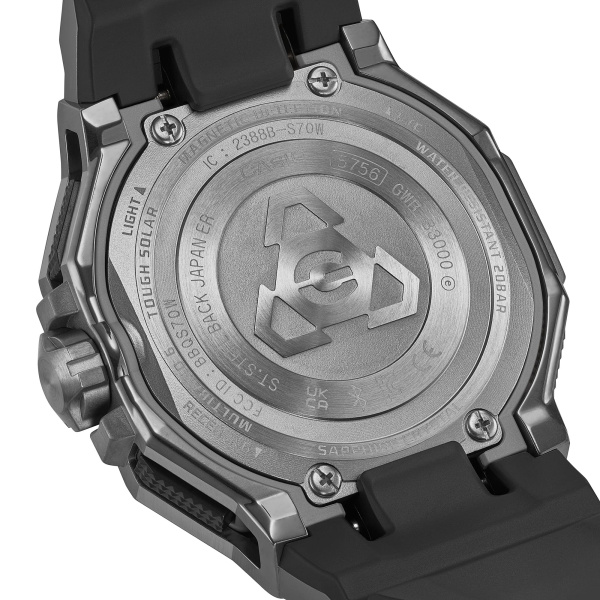 Montre Casio G-Shock Gravitymaster GWR-B3000B 47,3 mm Solaire Radio-pilotée Bluetooth Bracelet Gris