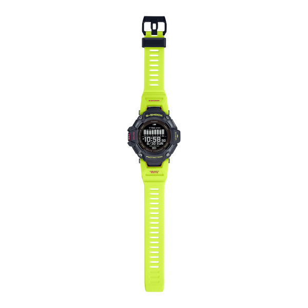 Montre Casio G-Shock G-Squad GBD-H2000 52,6 mm GPS Cardiofréquencemètre Solaire Bracelet Jaune Fluo