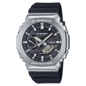 Montre Casio G-Shock G-Steel GBM-2100 44,4 mm Tough Solar Bluetooth Cadran Noir Bracelet Résine