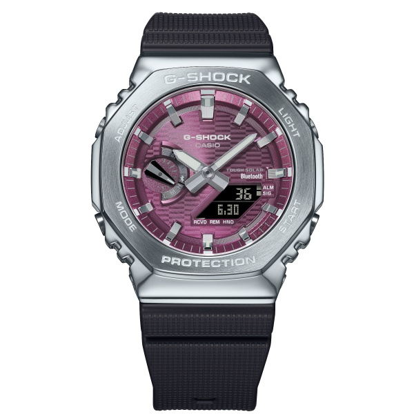 Montre Casio G-Shock G-Steel GBM-2100A 44,4 mm Tough Solar Bluetooth Cadran Bordeaux
