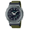 Montre Casio G-Shock GM-2100CB 44,4 mm Quartz Analogique-Numérique Lunette Grise Bracelet Tissu Vert