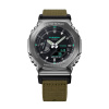 Montre Casio G-Shock GM-2100CB 44,4 mm Quartz Analogique-Numérique Lunette Grise Bracelet Tissu Vert