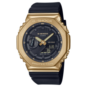 Montre Casio G-Shock GM-2100G 44,4 mm Quartz Analogique-Numérique Lunette Dorée Cadran Noir