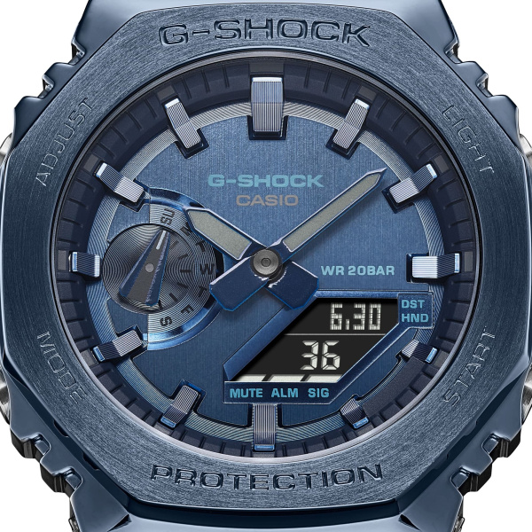 Montre Casio G-Shock GM-2100N 44,4 mm Quartz Analogique-Numérique Bleu Marine Bracelet Résine