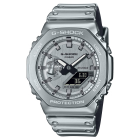 Montre Casio G-Shock GM-2100YM 44,4 mm Quartz Analogique-Numérique Argent Bracelet Silicone Argenté