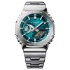 Montre Casio G-Shock GM-2110D 44,4 mm Quartz Analogique-Numérique Cadran Bleu-Vert Bracelet Acier