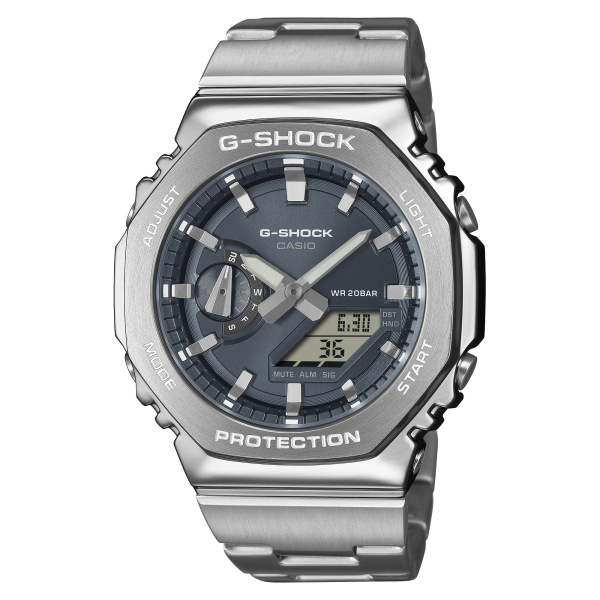 Montre Casio G-Shock GM-2110D 44,4 mm Quartz Analogique-Numérique Cadran Gris Ardoise Bracelet Acier