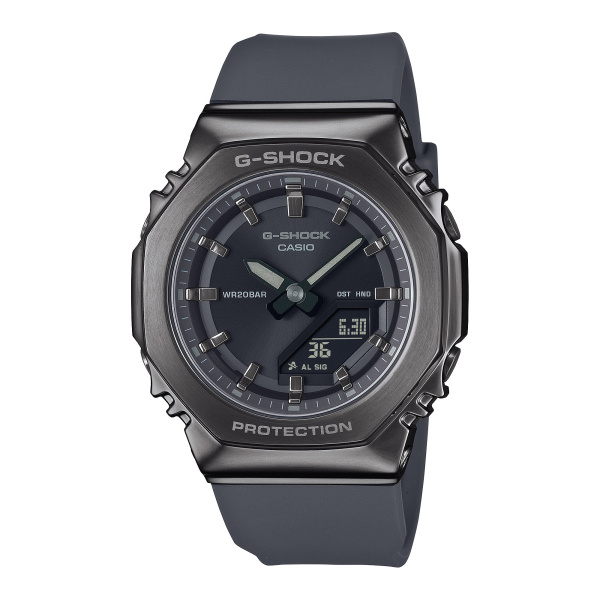 Montre Casio G-Shock GM-S2110B 40,5 mm Quartz Analogique-Numérique Gris Foncé Bracelet Résine Noir