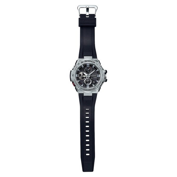 Montre Casio G-Shock G-Steel GST-B100 53,8 mm Tough Solar Bluetooth Cadran Noir Bracelet Résine