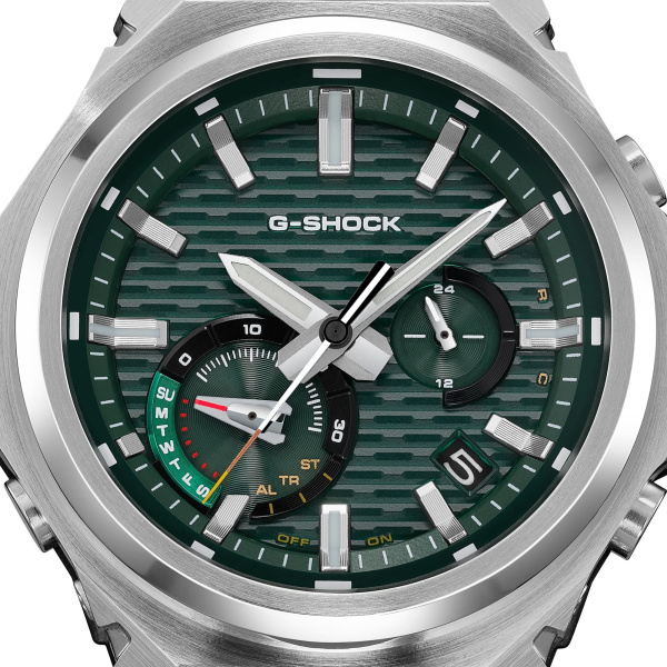 Montre Casio G-Shock G-Steel GST-B1000D 44,2 mm Tough Solar Bluetooth Cadran Vert Bracelet Acier