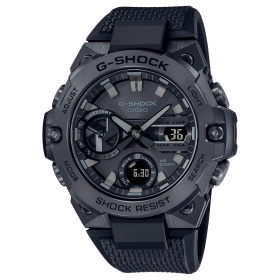 Montre Casio G-Shock G-Steel GST-B400BB 49,6 mm Tough Solar Bluetooth Noir Intégral Bracelet Résine