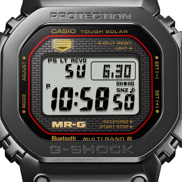 Montre Casio G-Shock MR-G MRG-B5000 43,2 mm Tough Solar Radio-pilotée Numérique Titane DLC Noir