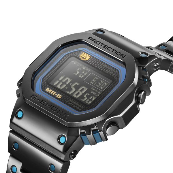 Montre Casio G-Shock MR-G MRG-B5000BA 43,2 mm Tough Solar Radio-pilotée Numérique Titane Noir et Bleu