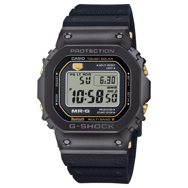 Montre Casio G-Shock MR-G MRG-B5000R 43,2 mm Tough Solar Radio-pilotée Numérique Bracelet Caoutchouc Noir