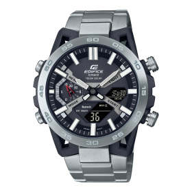 Montre Casio Edifice ECB-2000 47,8 mm Solaire Bluetooth Cadran Noir Bracelet Acier