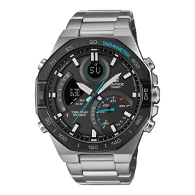 Montre Casio Edifice ECB-950 48 mm Solaire Bluetooth Lunette Octogonale Cadran Noir