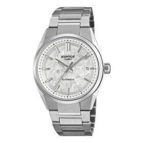 Montre Casio Edifice EFK-110 Automatique 38 mm Cadran Blanc Bracelet Acier