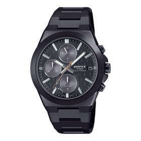 Montre Casio Edifice EFS-S650 Chronographe Solaire 40,9 mm Acier Placage Ionique Noir Cadran Noir