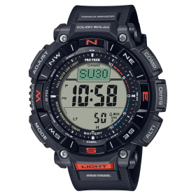 Montre Casio Pro Trek PRG-340 Solaire Triple Capteur Résine Bio Noire