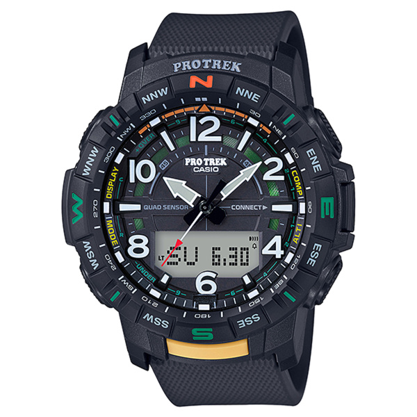 Montre Casio Pro Trek PRT-B50 Quadruple Capteur Bluetooth Analogique-Numérique Noire