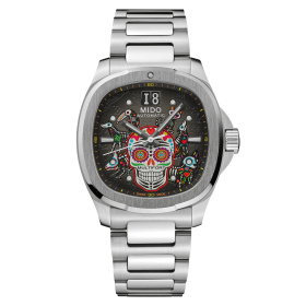 Montre Mido Multifort TV Big Date Alebrijes Édition Spéciale 39,2 x 40 mm Automatique Bracelet Acier
