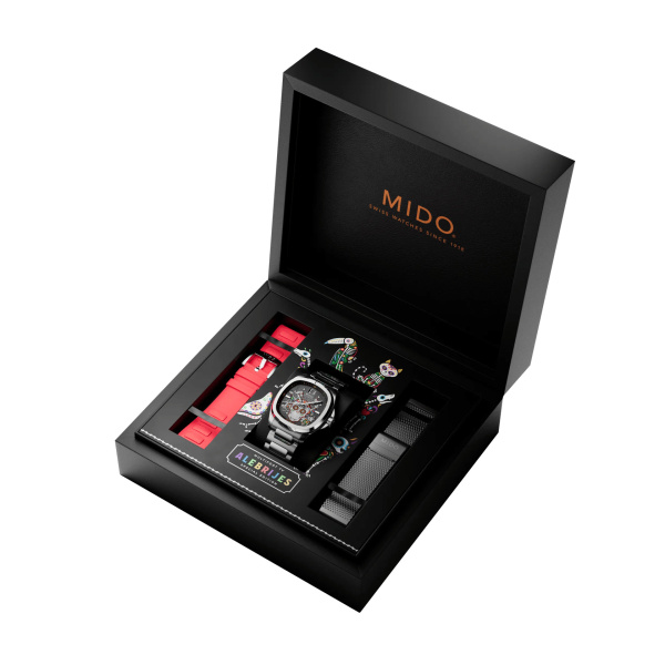 Montre Mido Multifort TV Big Date Alebrijes Édition Spéciale 39,2 x 40 mm Automatique Bracelet Acier