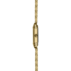Montre Herbelin Art Déco 19,4 mm Quartz PVD Or Jaune Bracelet Double Tour Grain de Riz