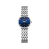 Montre Herbelin Epsilon 28 mm Quartz Cadran Bleu Lunette Sertie 68 Diamants Acier