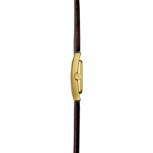 Montre Herbelin Ve Avenue 19 mm Quartz PVD Or Jaune Clous de Paris Cuir Bordeaux