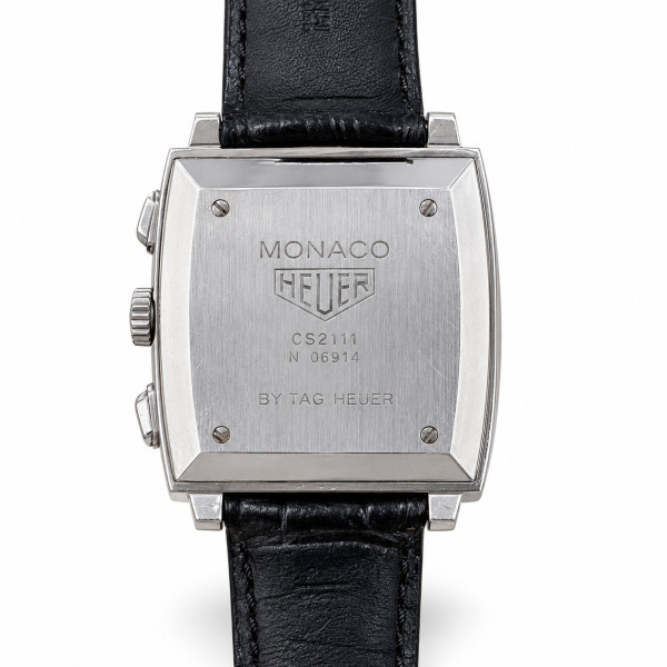 Montre Occasion Tag Heuer Monaco 38mm Chronographe Cadran Noir