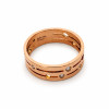 Bague Occasion Dinh Van Pulse Moyen Modèle Or Rose Diamants Taille 60