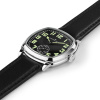 Montre Hamilton American Classic Cushion Mechanical 34 mm Cadran Noir Bracelet Cuir Noir