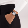 Montre Hamilton American Classic Cushion Mechanical 30 mm Cadran Blanc Chiffres Romains Bracelet Cuir Noir