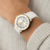 Montre Breitling Superocean Heritage Automatic 36 Acier et Or Jaune Cadran Blanc Bracelet Caoutchouc
