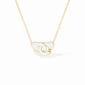 Collier Dinh Van Menottes Petit Modèle Or Jaune Nacre