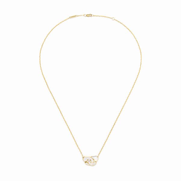 Collier Dinh Van Menottes Petit Modèle Or Jaune Nacre
