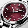 Montre Longines PrimaLuna 30 mm Automatique Cadran Bordeaux Bracelet Acier