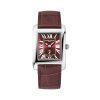 Montre Frederique Constant Classics Carrée Small Seconds 36 mm Quartz Cadran Bordeaux Bracelet Cuir Bordeaux